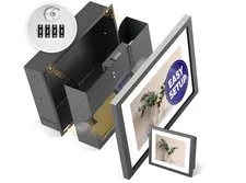 Elder Welder Hidden Wall Safe Picture Frame Metal Build Combination Lock