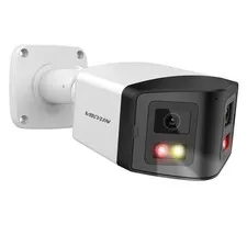 180° Dual-Lens 4MP PoE IP Bullet with Panoramic Ultra Wide Viewing Angle, 2-W...