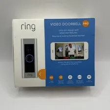 HARDWARE ONLY Ring Video Doorbell Pro Video Doorbell Stainless Steel Wired