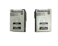 MASTER LOCK Commercial Grade Key Padlock Lot of 2 New in Box
