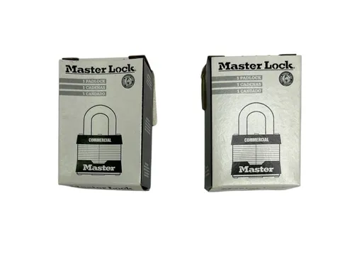 MASTER LOCK Commercial Grade Key Padlock Lot of 2 New in Box