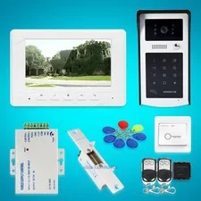 7inch Video Door Phone Intercom System with IR Night Vision for Home Security