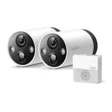 Tapo TP-Link 2K QHD Outdoor Wireless Security Camera System, Up to 180D C420S2