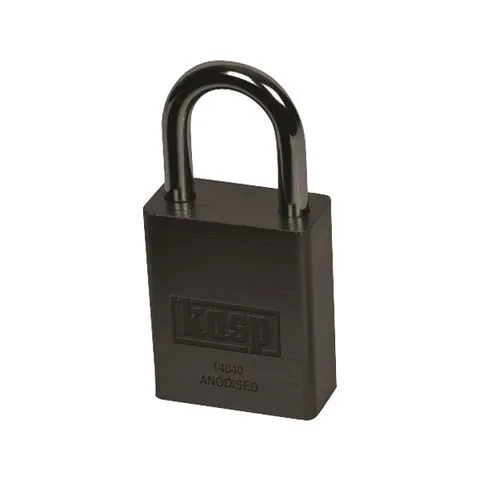 Kasp K14040BLAD Solid Aluminum Lock 40mm - Black
