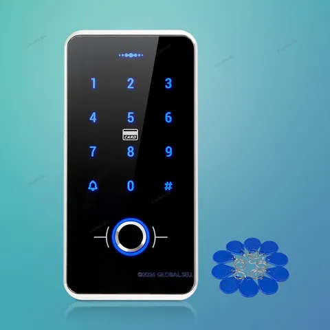 Fingerprint Access Control Door System Backlight Keypad 13.56MHz RFID 500 Users