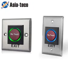 Infrared Sensor Switch No Touch Contactless Door Release Exit Button with LED In