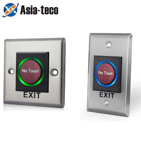 Infrared Sensor Switch No Touch Contactless Door Release Exit Button with LED In