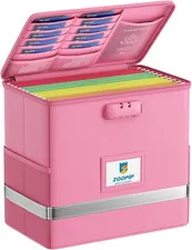 Fireproof File Box with Lock, Document Box Storage Organizer, Suitable for Hangi