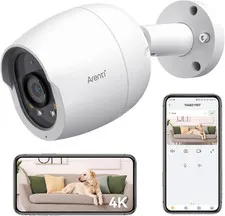 8MP Poe IP Camera Outdoor, 4K Bullet Surveillance Cameras for Home Security with