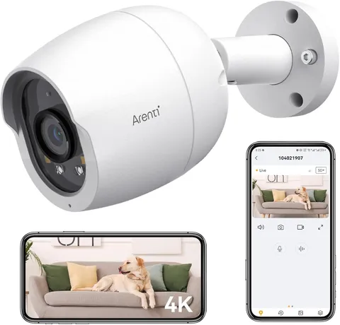 8MP Poe IP Camera Outdoor, 4K Bullet Surveillance Cameras for Home Security with