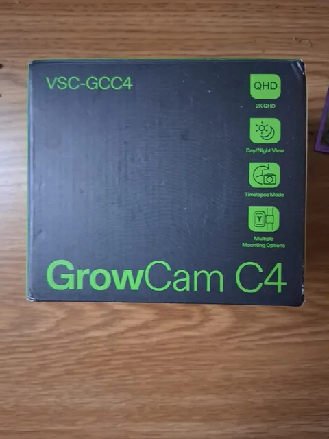 VIVOSUN GrowCam C4 2K QHD WiFi Smart Camera Timelapse Night Vision Indoor Plants