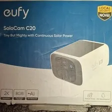 eufy - C20 Solar SoloCam 2K Wireless Outdoor Security Camera, Local Storage a...