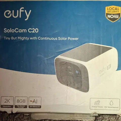 eufy - C20 Solar SoloCam 2K Wireless Outdoor Security Camera, Local Storage a...