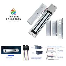 Universal Magnetic Door Lock with Z & L Brackets, Waterproof for Outdoor Use