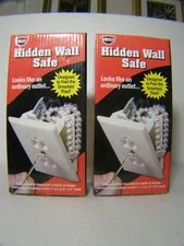 Hidden Wall Safe Security Electrical Outlet Keys Vault Secret Hide Valuables NEW
