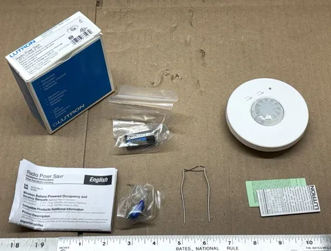 Lutron LRF2-OCR2B-P-WH Radio Powr Savr Wireless PIR Ceiling Occupancy Sensor