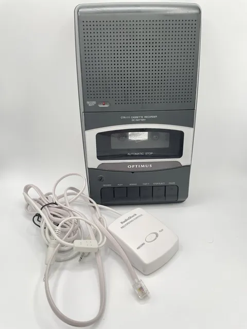 Radio Shack Phone Tap Recording Control W/ Recorder