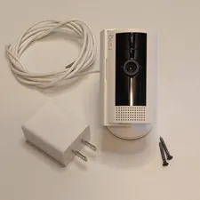 Ring Stick Up Cam 1080p Wi-Fi Camera Indoor/Outdoor Plug-In White/Black