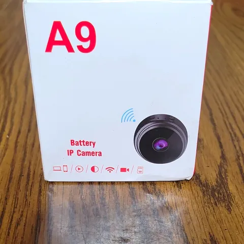 A9 Battery HD Wi-Fi IP Surveillance Camera, TF Card Storage, Black 