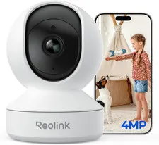 REOLINK 4MP 2K Indoor Camera E1, Plug-In Wireless Wifi 6 Security Camera, 360 De