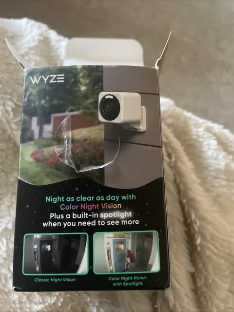 Wyze Cam Pan v3 1080p WiFi Indoor Outdoor PTZ Security Camera Open Box Unused