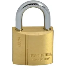 Faithfull BC0430 Brass Lock 30mm 3 Keys