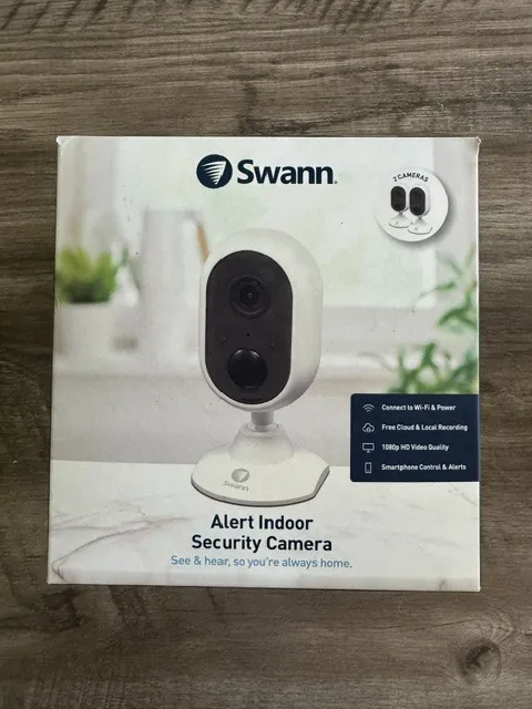 Swann Alert Indoor Security 1080p Twin Pack Camera with Heat and Motion Sensors