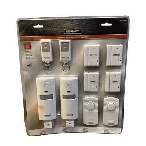 Defiant Wireless Home Security Protection System Set 4 Door/Window 2 Motion +