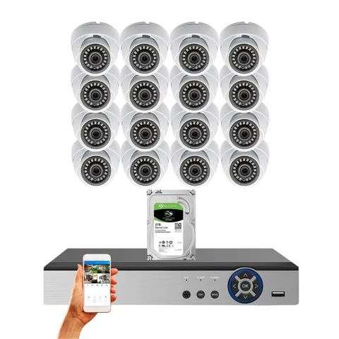 Evertech 16 Channel 1080P Night Vision Indoor Outdoor Security Camera System 2TB