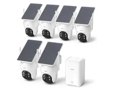 Aosu Solar-Powered Wireless Security Camera Kit SolarCam D1 Classic 6-Cam Kit