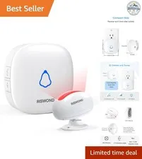 Wireless Motion Sensor Door Chime 500Ft Range 32 Tones Battery Powered