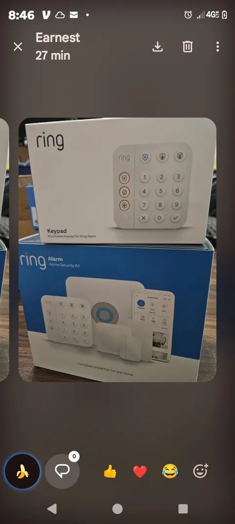 A  Ring Alarm Keypad (2nd Generation) & A Smart 5 Piece Security Systems Kit