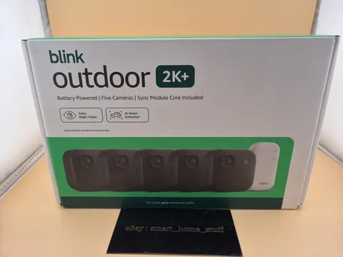 Blink Outdoor 2K+ Wireless Smart Security 5 Camera System with Sync Module Core