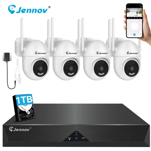 JENNOV HD Outdoor Home 5MP CCTV Security Camera Wireless IR Color Night Vision