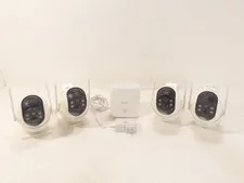 Aosu Solar Powered Wireless Security Camera Kit x4 Cameras & Home Base UNTESTED