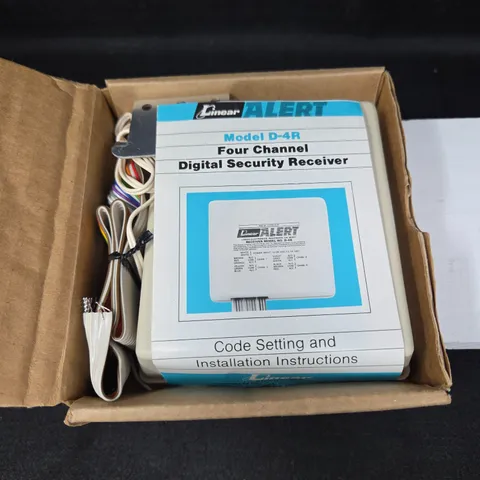 Linear Alert Four Channel Digital Security Receiver D-4R New NOS New in Box VTG