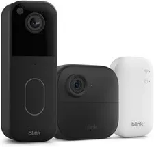 Blink Outdoor 4 Wireless Camera Security System & Blink Video Doorbell 2k BUNDLE