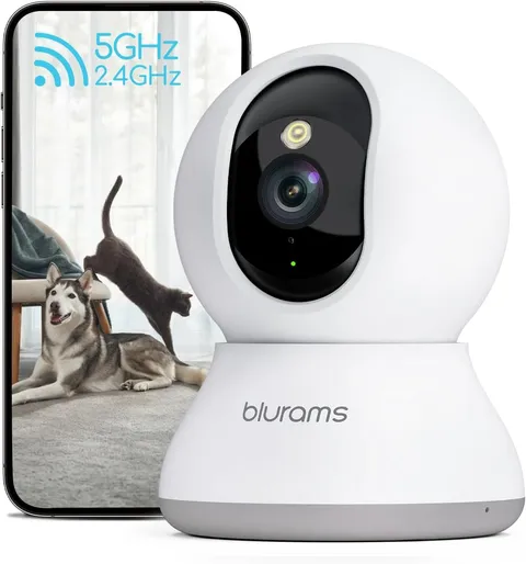 Pet Camera 2K, Dog Camera with Phone App, 360° PTZ Indoor Cameras for Home Secur