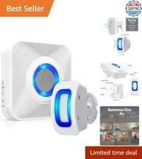 Battery-Powered WaveLink Door Chime with Motion Detection - 1 Receiver + Sensor