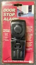 Security Plus Door Stop Alarm 118 Decibel Safety Home Business Travel- NIB