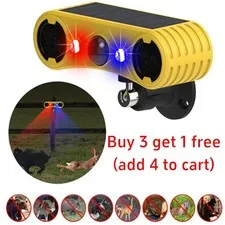 Outdoor Solar Wireless Motion Sensor Alarm 13 Sound Detector 130db Loud Noise