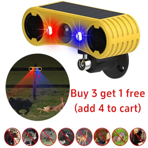 Outdoor Solar Wireless Motion Sensor Alarm 13 Sound Detector 130db Loud Noise