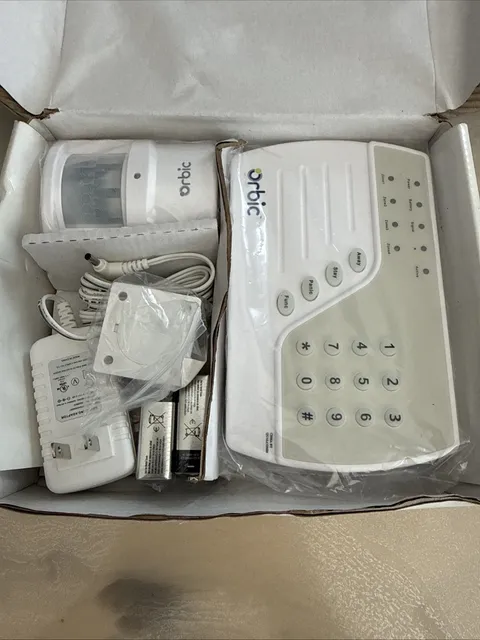Orbic Home Alarm System whtbox AX54N Wireless Keypad Instant Alert Kit White