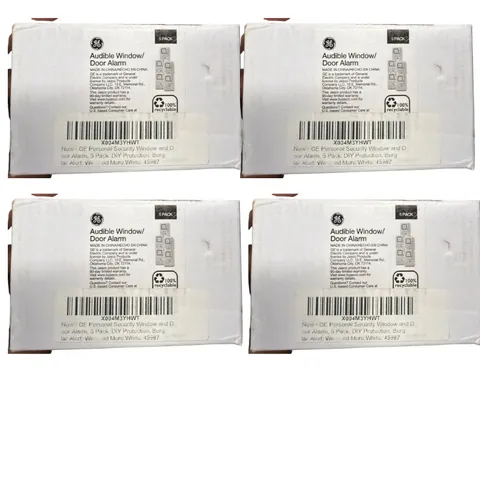 4 Pack GE Personal Security Window Door Alarm 5-Pack Sets 20 Total 45987 New