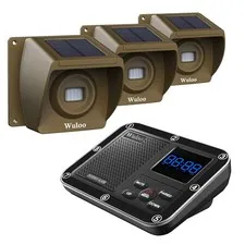 Solar Driveway Alarm Wireless Outside 1800ft Range, Outdoor Motion Sensor & D...