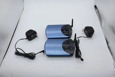 Radio Shack 43-124 900MHz Wireless Intercom System with Adapters 2 Units WORKS