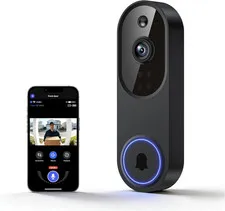 1080P Wireless Video Doorbell Camera, Outdoor Surveillance Cameras, FHD Live Vie