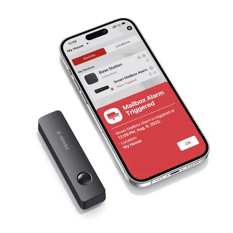 X-Sense Smart Mailbox Alarm, Requires SBS50 Base Station, Wireless Long Range Ma
