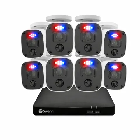 Swann 8 Camera 8 Channel 1080p Full HD DVR 1TB HDD Security System with Mic