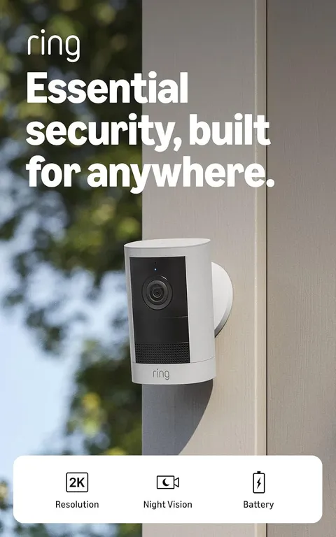 Outdoor Cam, Battery (Newest Model), Home or Business Security, Wide-Angle Retin